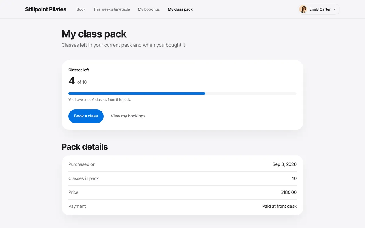 Class pack