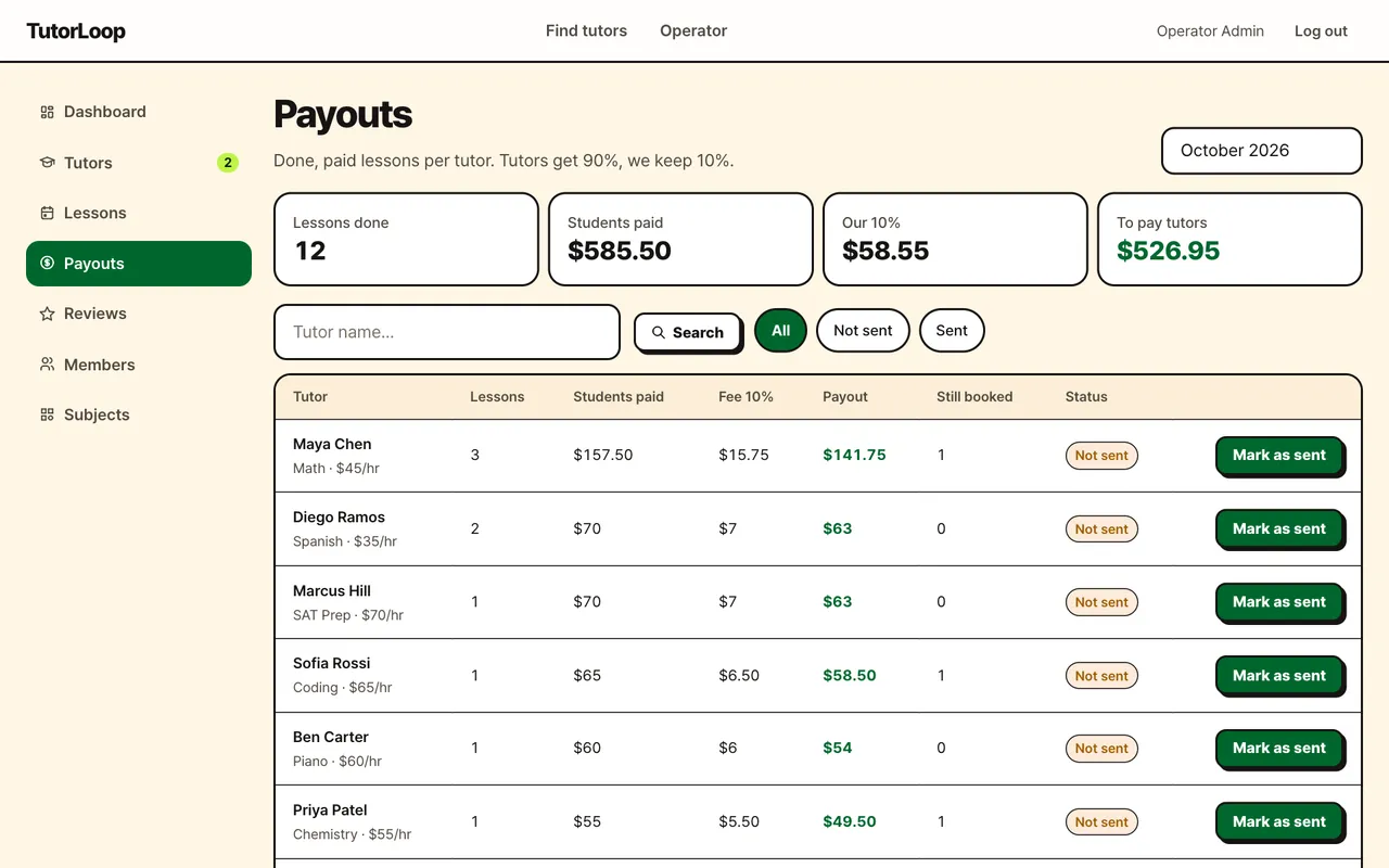 Payouts
