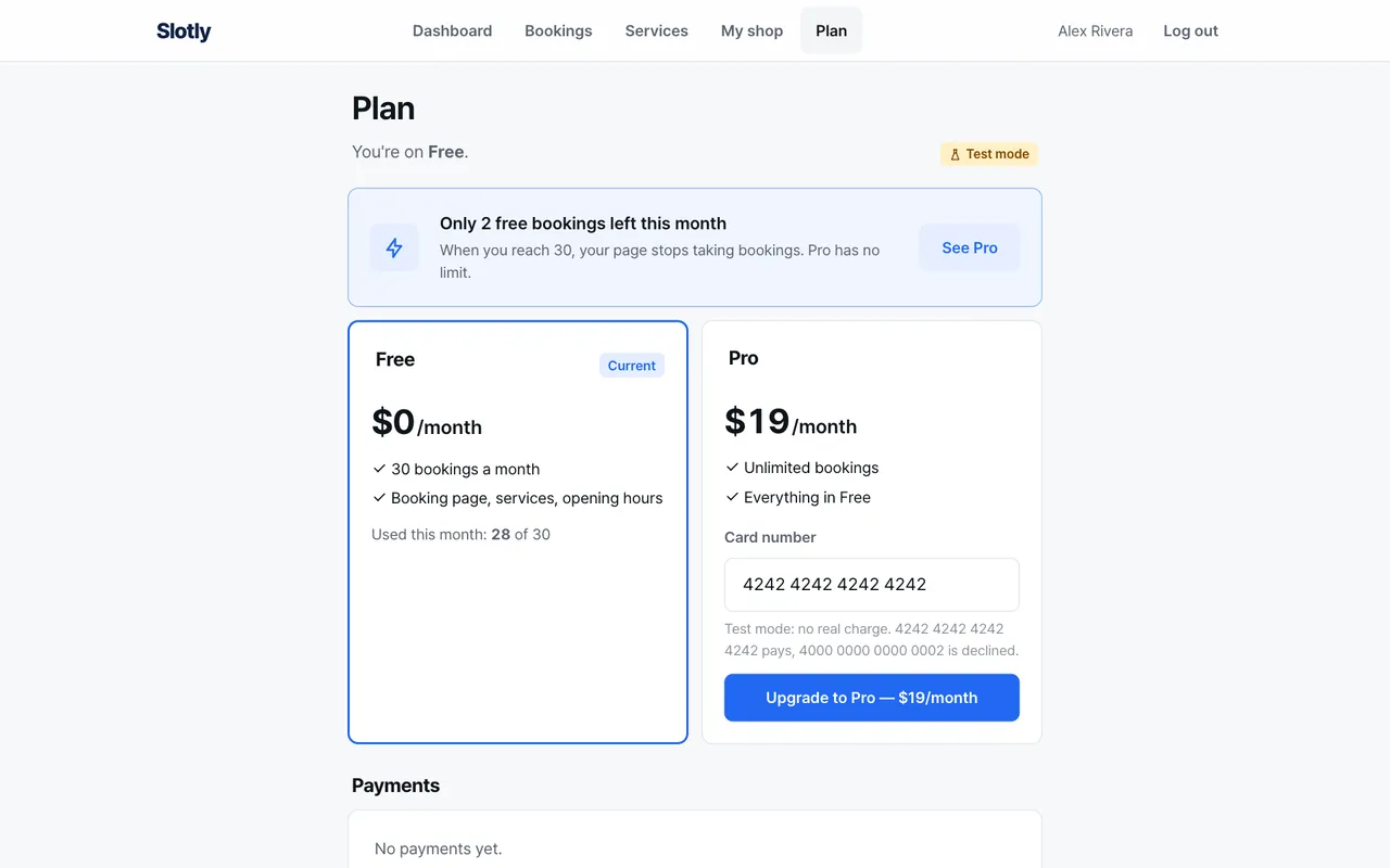 Pick a plan